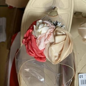 FitFlop Fleur Flower Top Wedge Floral Sandal EU 38